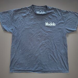 Modelo Cerveza Dark Grey Tshirt Size XL Good Used Condition